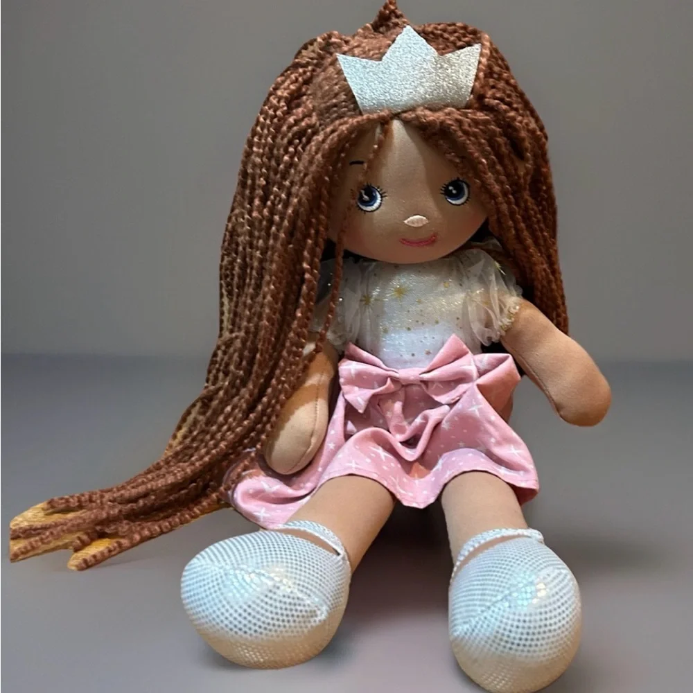 Walgreens African American Ballerina Princess Rag Doll 16”